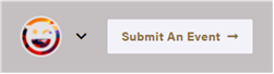 screenshot of submit an event button