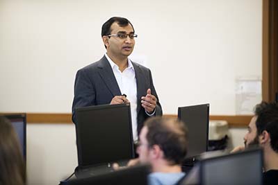 Professor Rahman in class