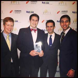 A team of four Krannert students won the 2013 Rubicon Contest