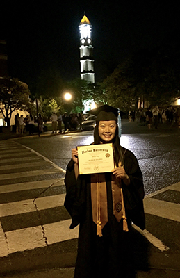 photo of Anna Lei at graduation